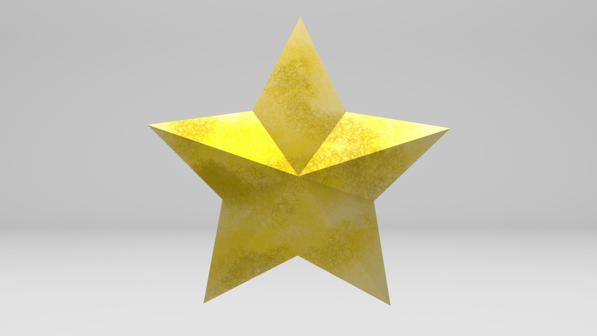 Star Object Low-poly 3D model_1