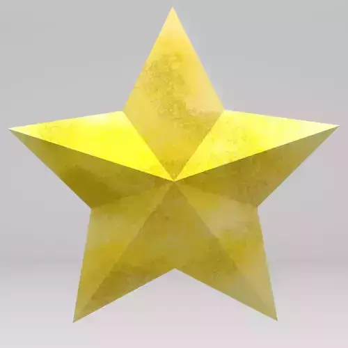 Star Object Low-poly 3D model