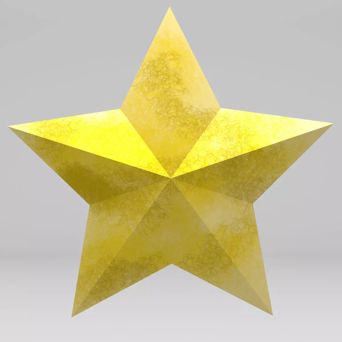 Star Object Low-poly 3D model_0