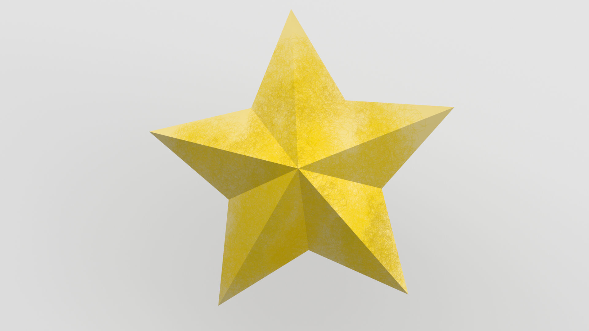 Star Object Low-poly 3D model_5