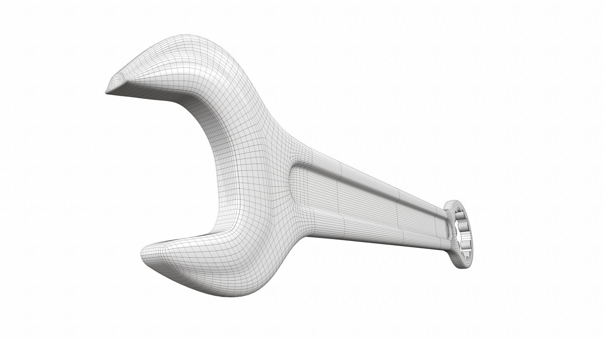 Combination spanner colect 3D model_14