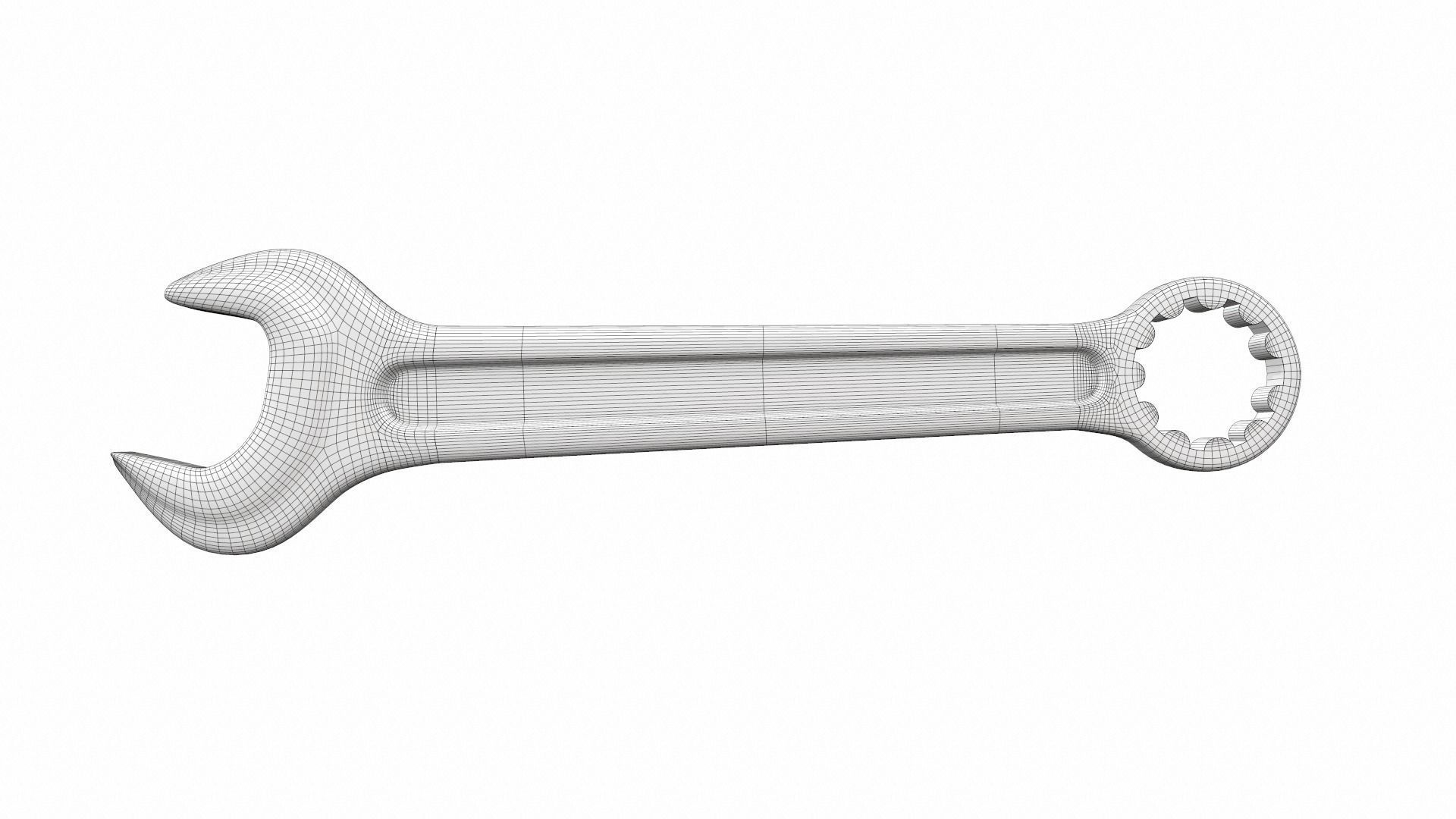 Combination spanner colect 3D model_10