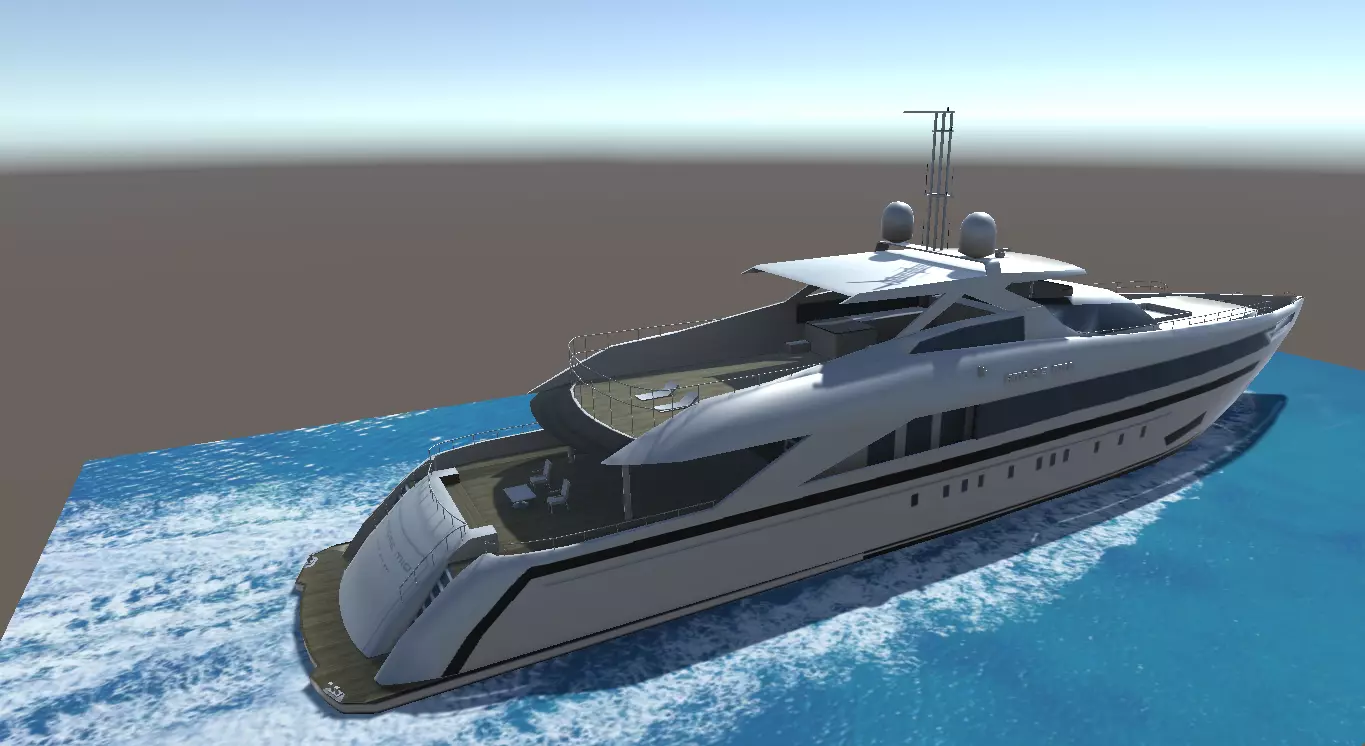 Heese Amore Mio Yatch lowpoly 3D model Low-poly 3D model_0