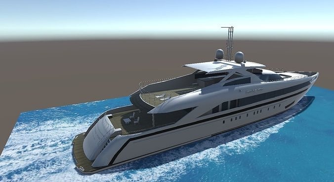 Heese Amore Mio Yatch lowpoly 3D model Low-poly 3D model