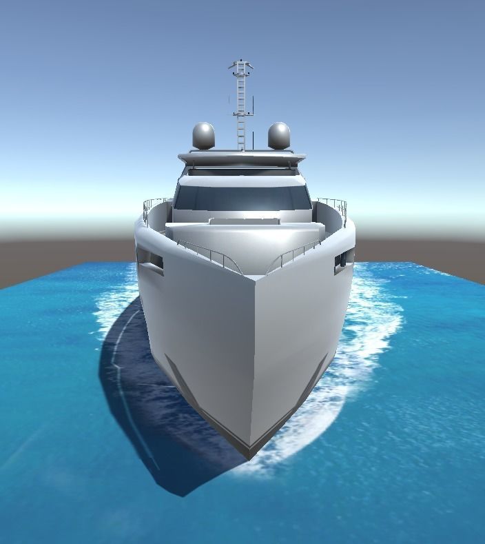 Heese Amore Mio Yatch lowpoly 3D model Low-poly 3D model_3