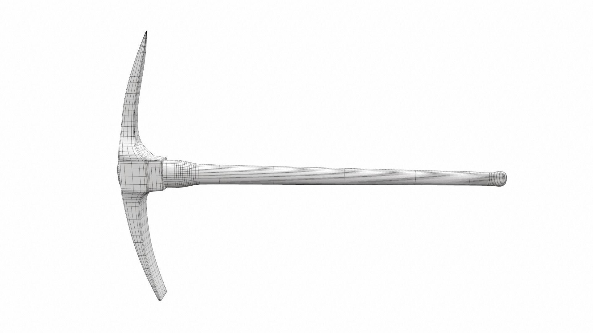 Classic pickaxe colect 3D model_6