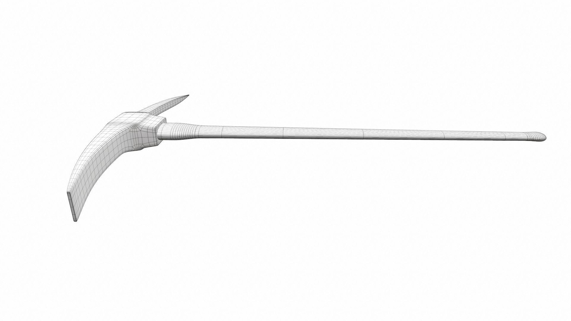 Classic pickaxe colect 3D model_7