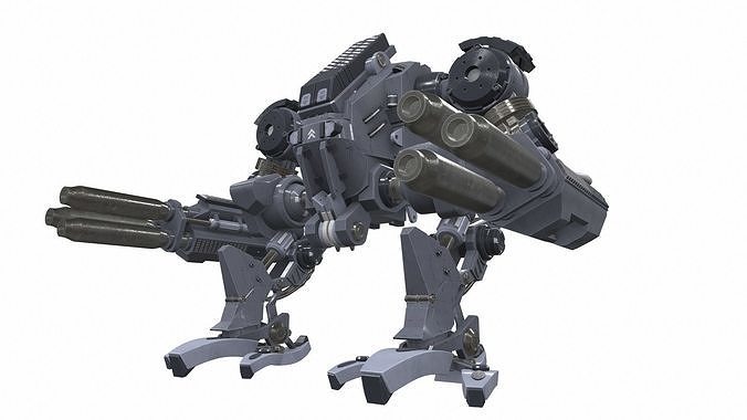Battle mech robot mobi 6B 3D model