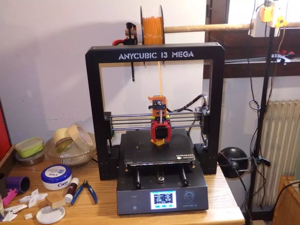 i3 mega semi direct extruder motor support 3D print model