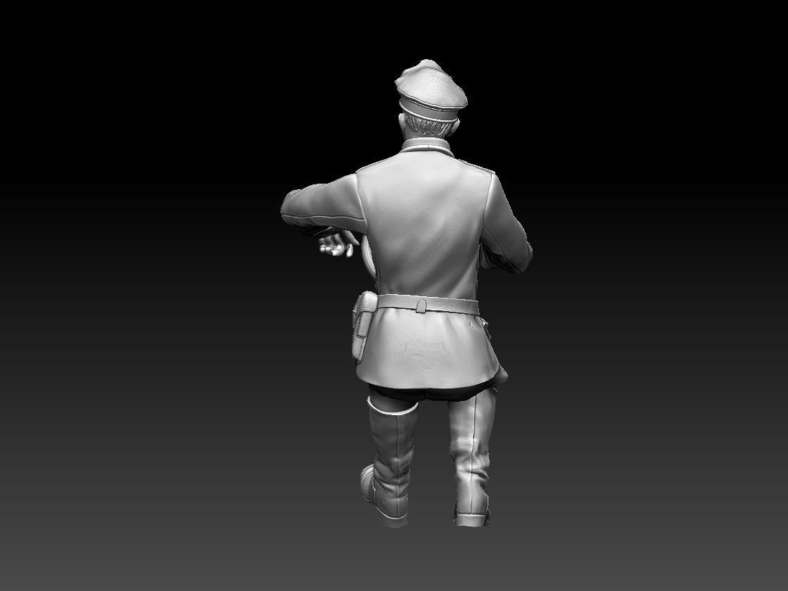 german driver  soldier 3D print model_42