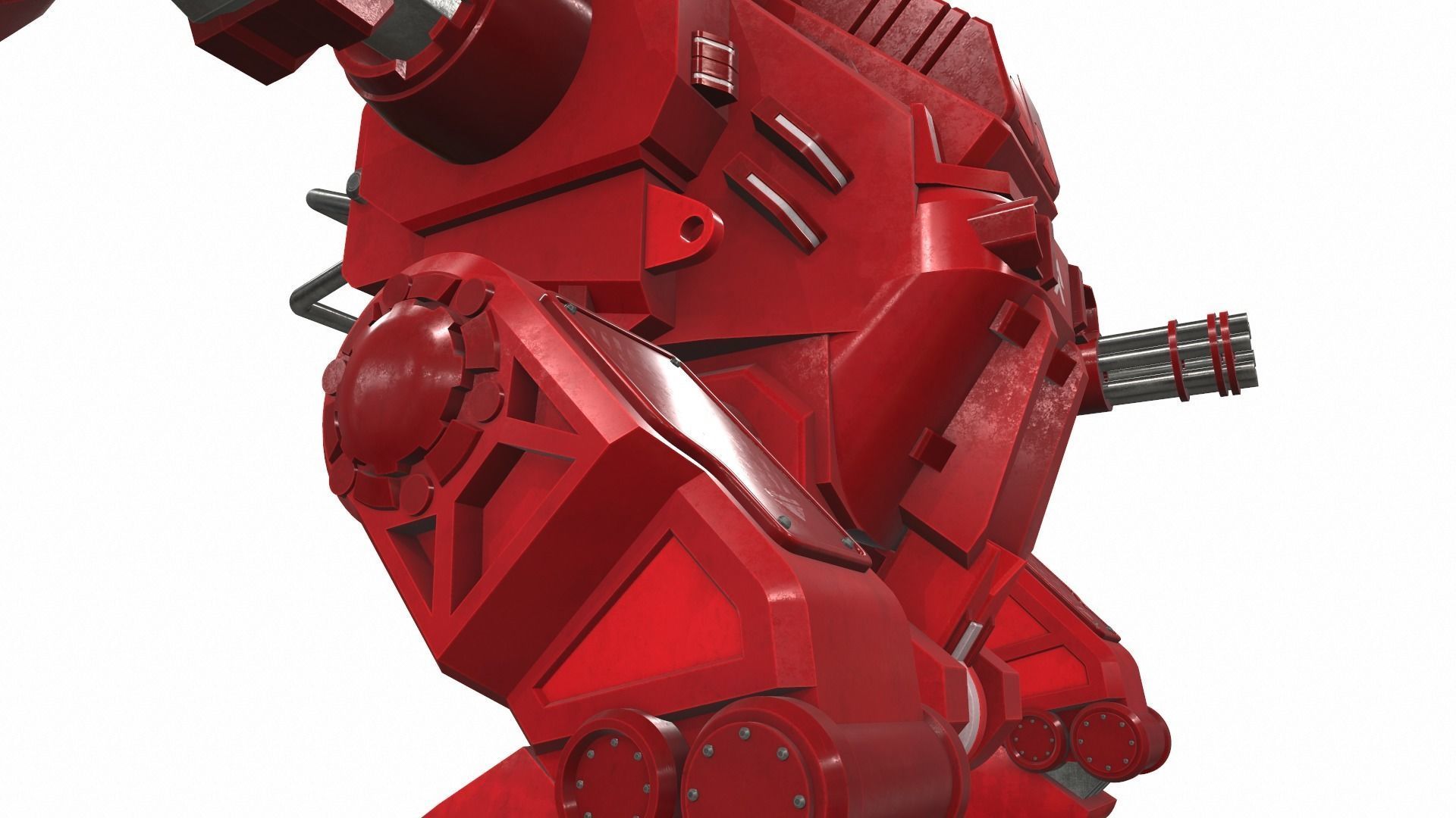 Battle mech robot mobi 6R 3D model_8