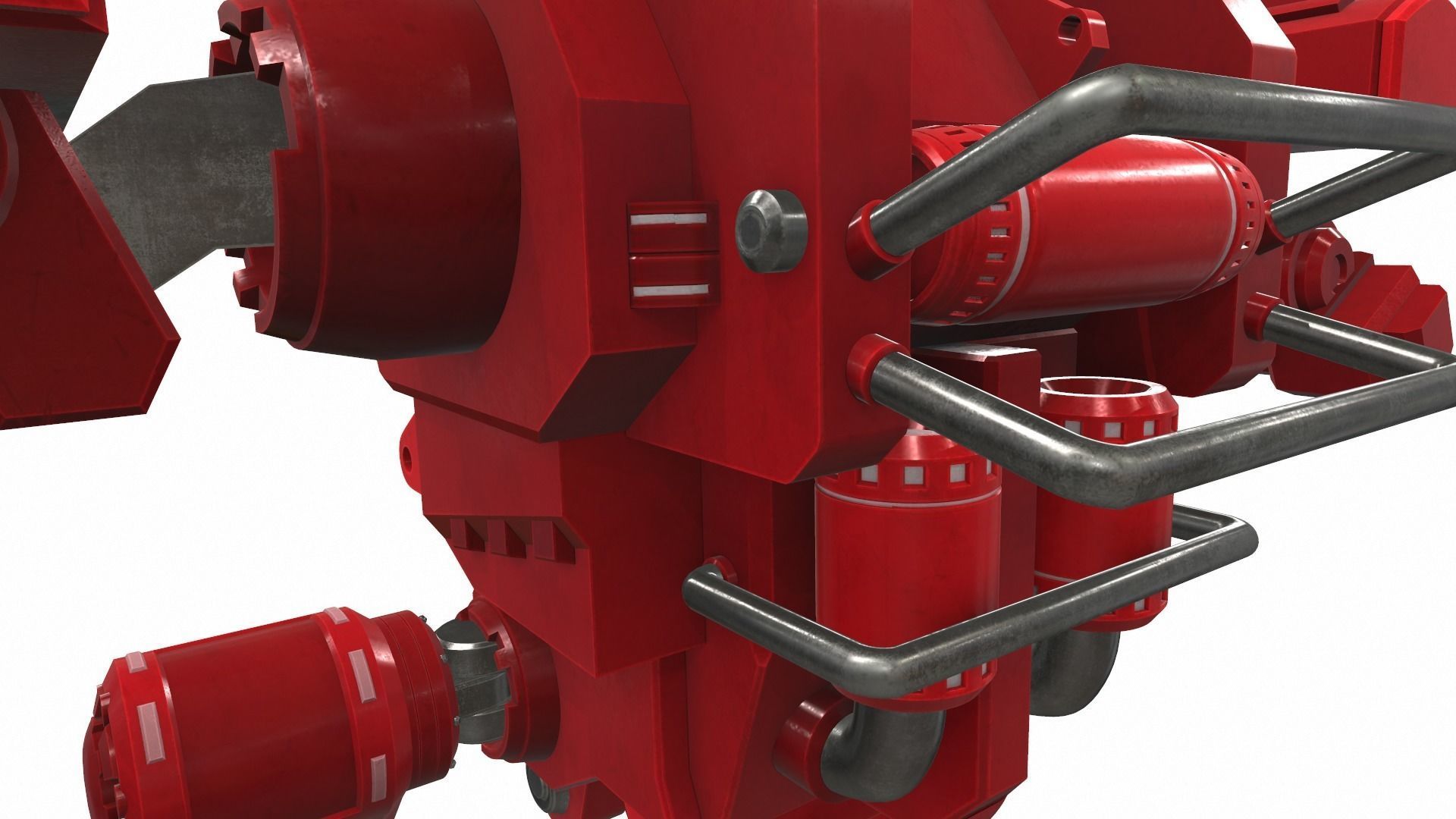 Battle mech robot mobi 6R 3D model_12