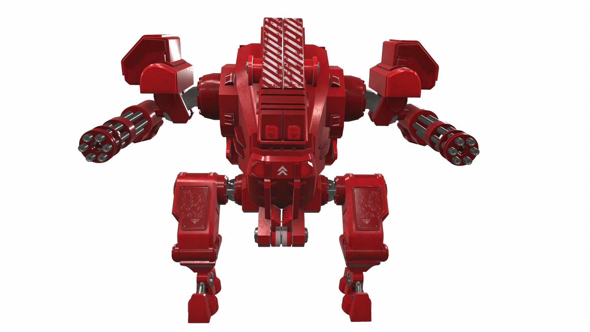 Battle mech robot mobi 6R 3D model_2