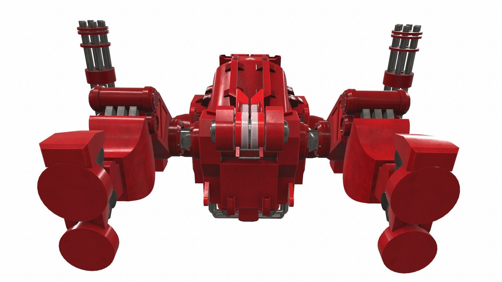 Battle mech robot mobi 6R 3D model_6