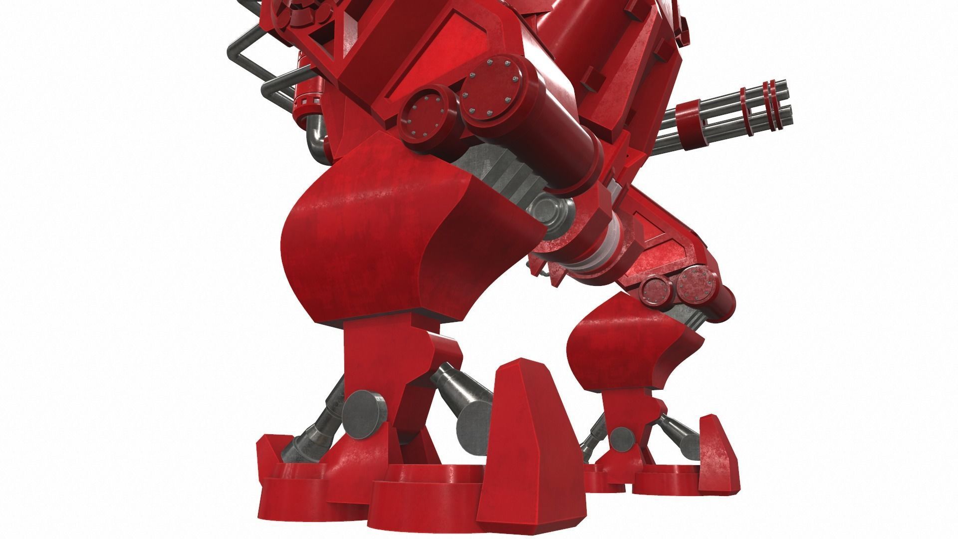 Battle mech robot mobi 6R 3D model_7