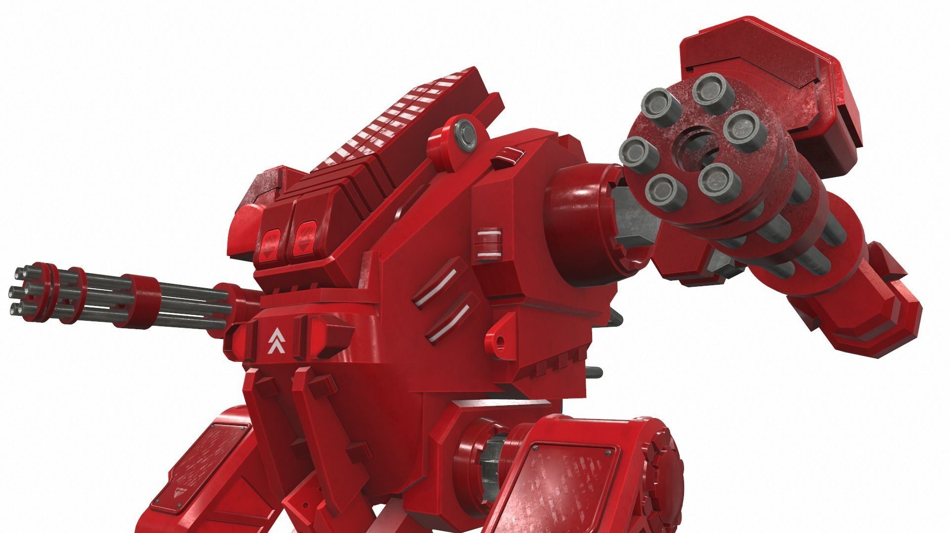 Battle mech robot mobi 6R 3D model_1