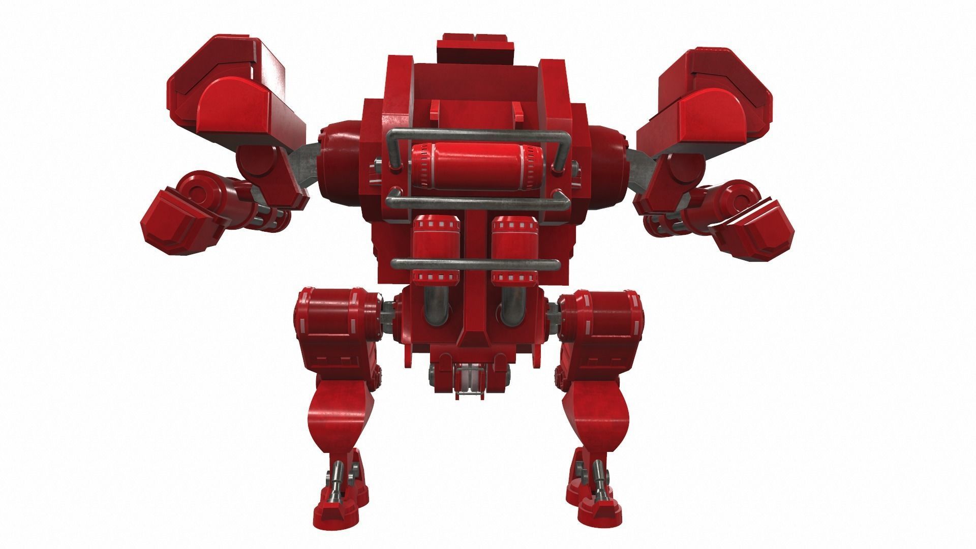 Battle mech robot mobi 6R 3D model_4