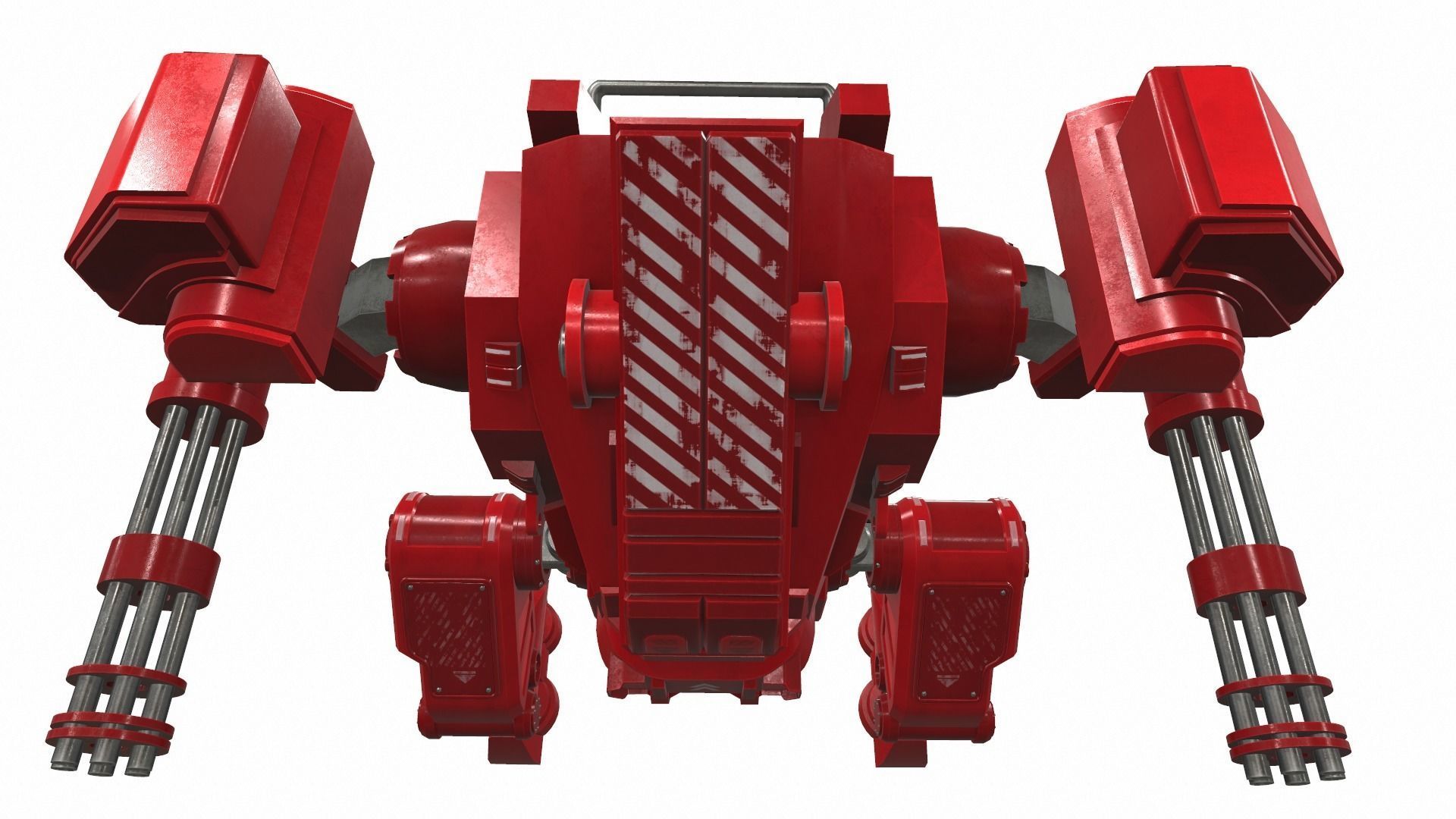 Battle mech robot mobi 6R 3D model_5