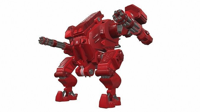 Battle mech robot mobi 6R 3D model