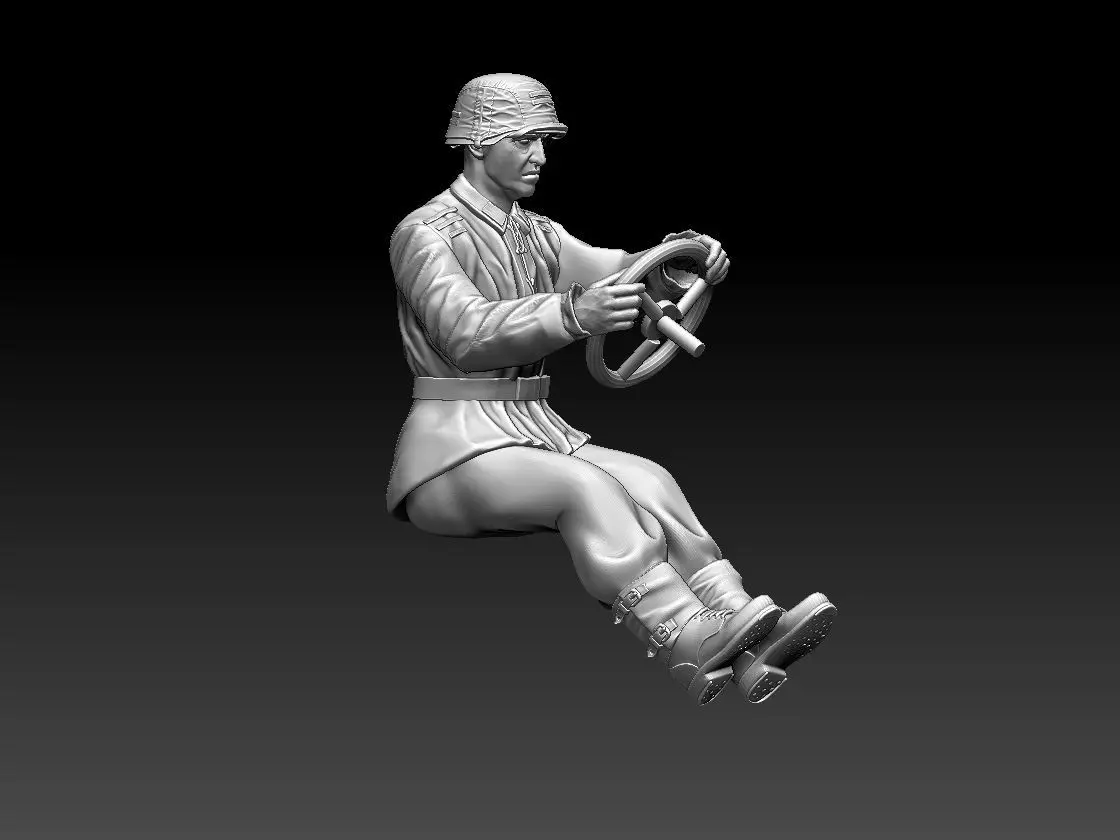 german driver soldier 3D print model