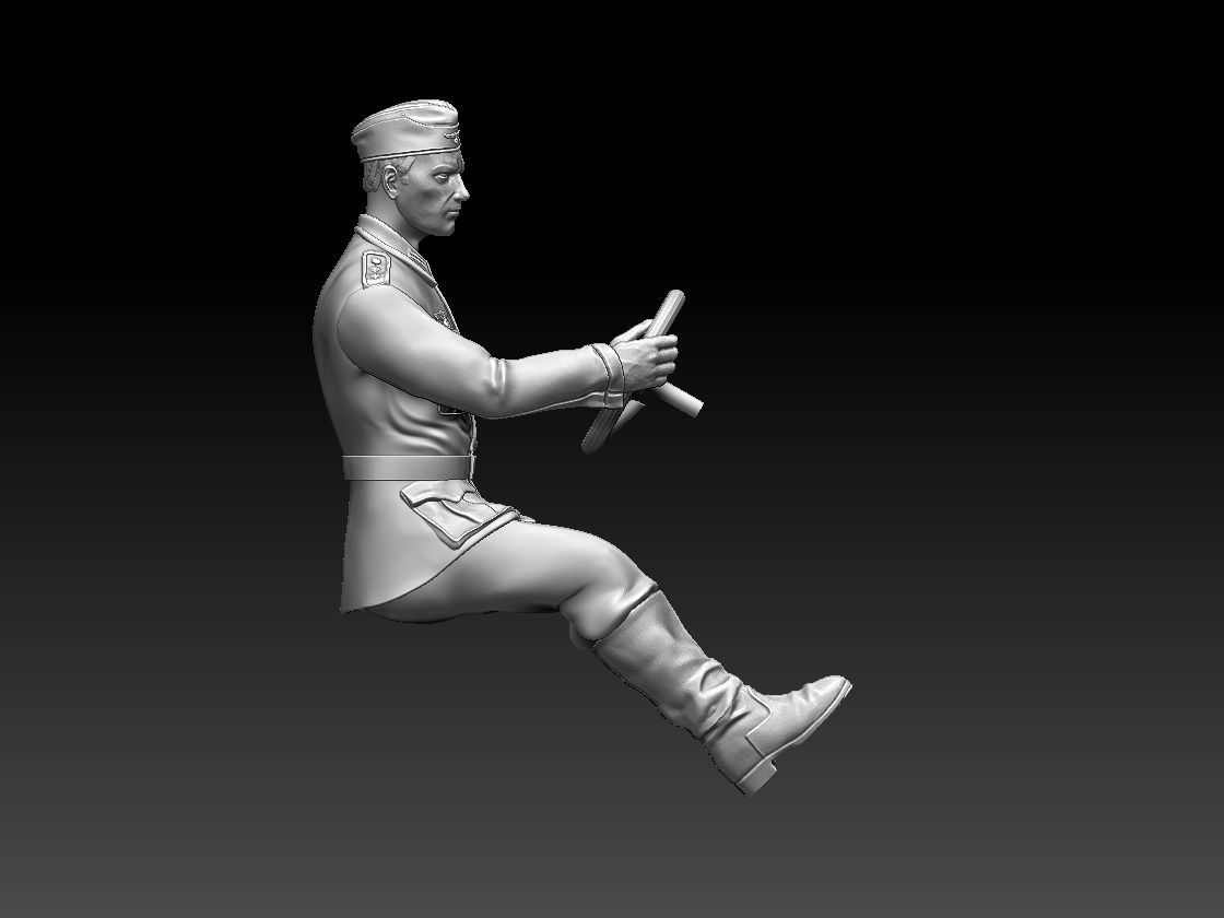 german driver soldier 3D print model_8
