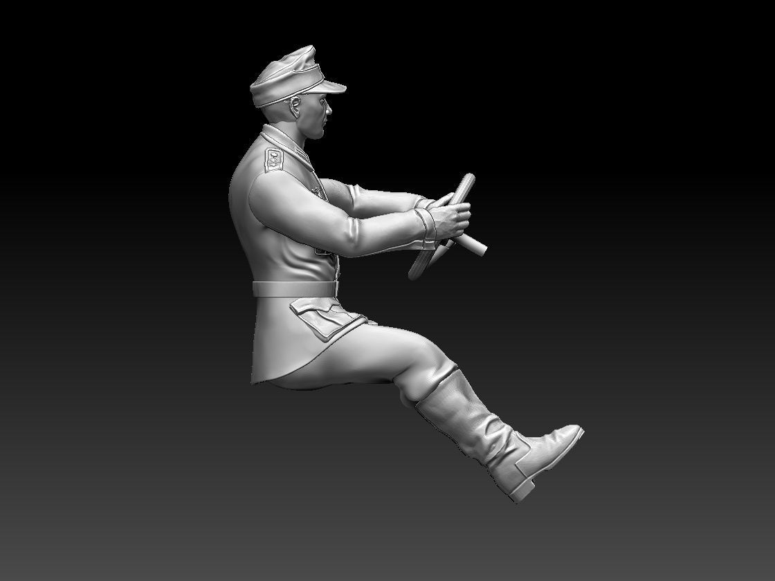 german driver soldier 3D print model_15