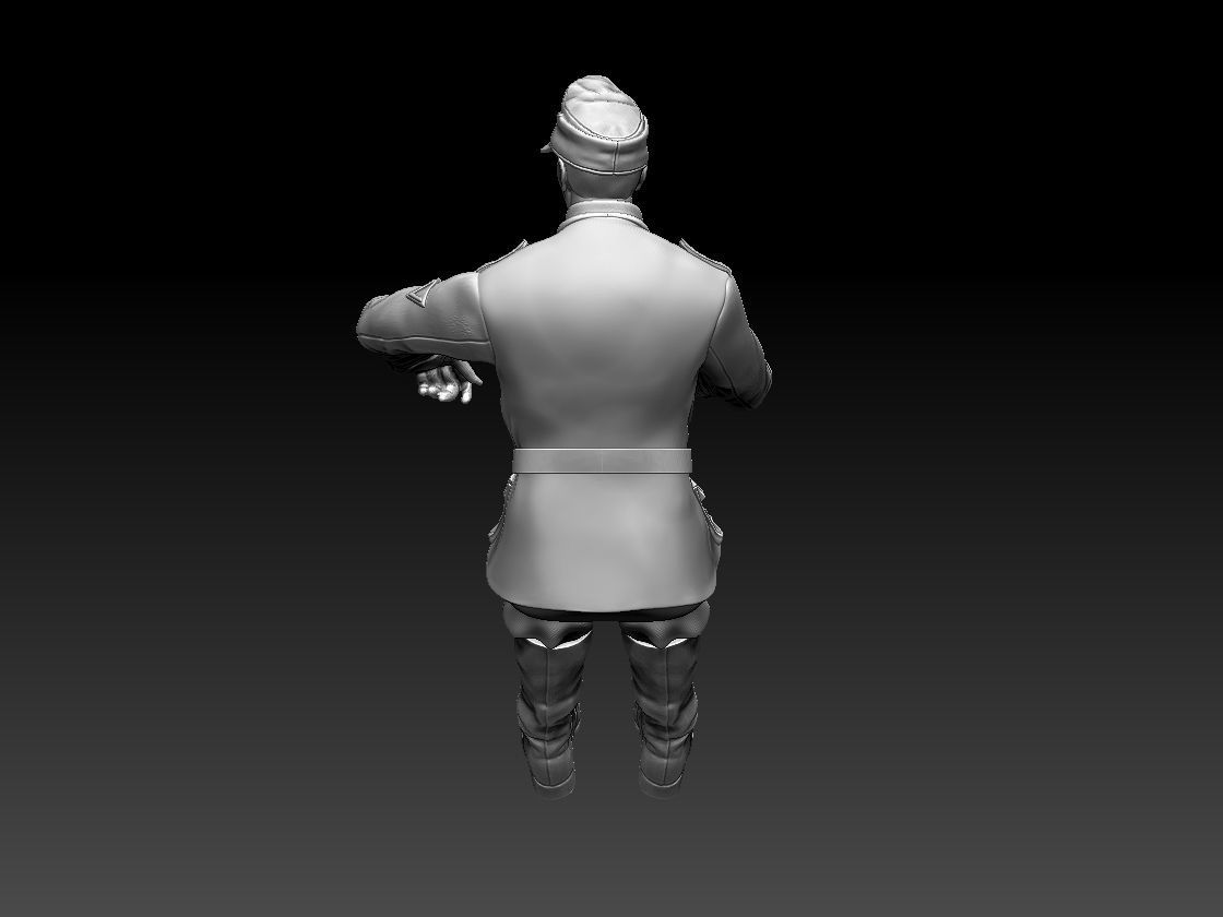 german driver soldier 3D print model_16