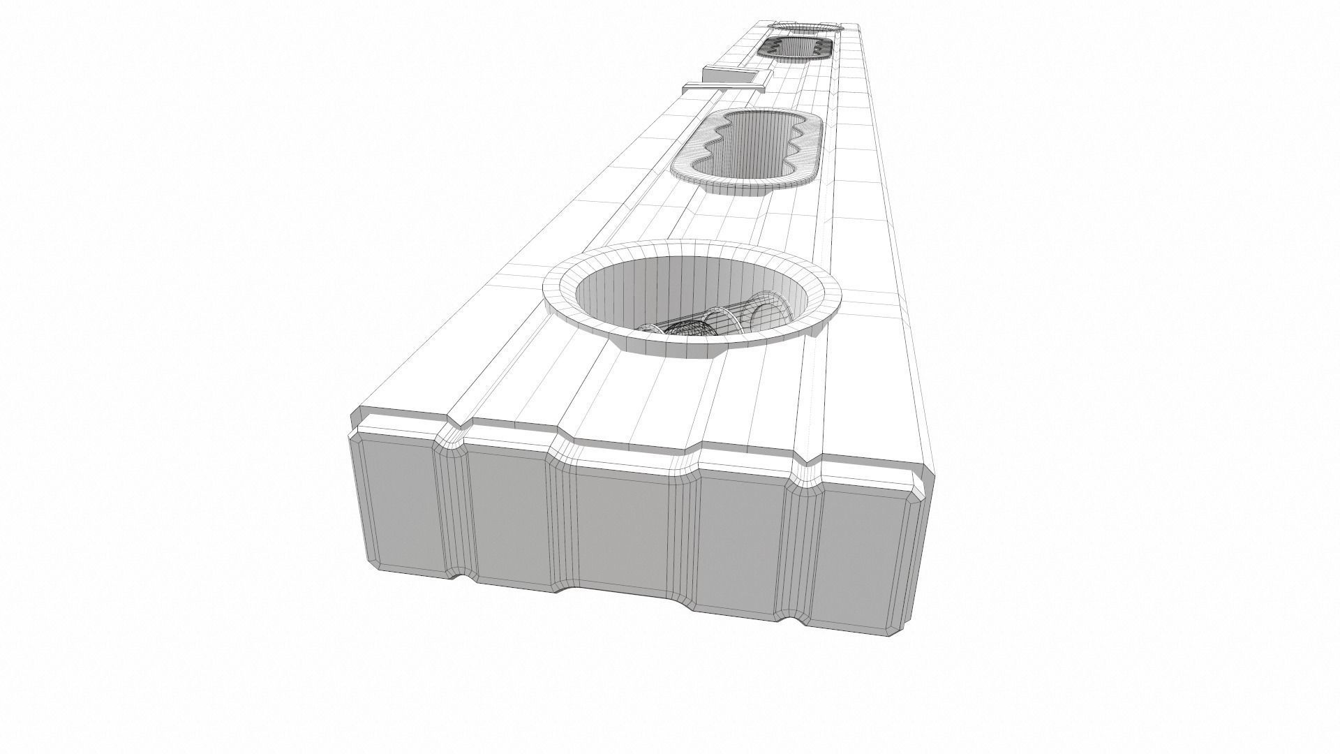 Spirit level 50cm colect 3D model_14
