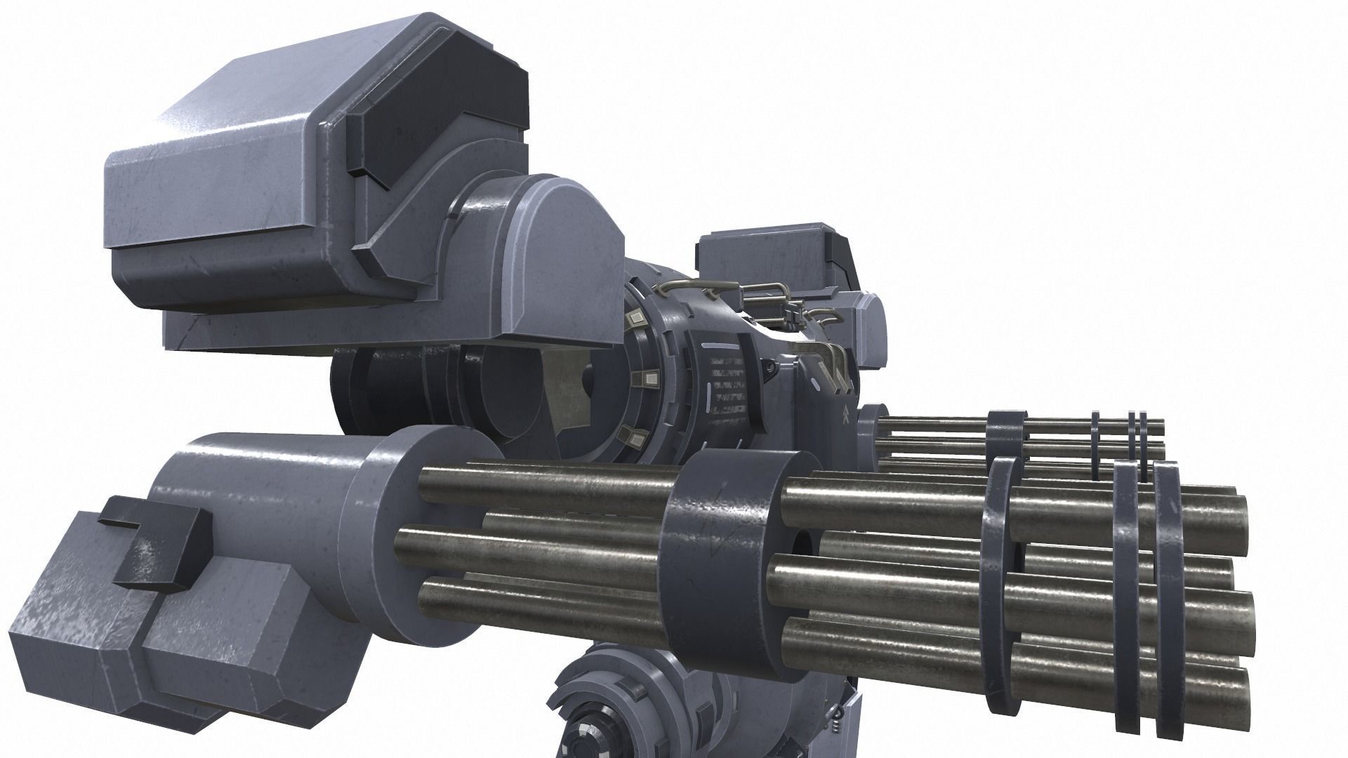 Battle mech robot piston 3B 3D model_9