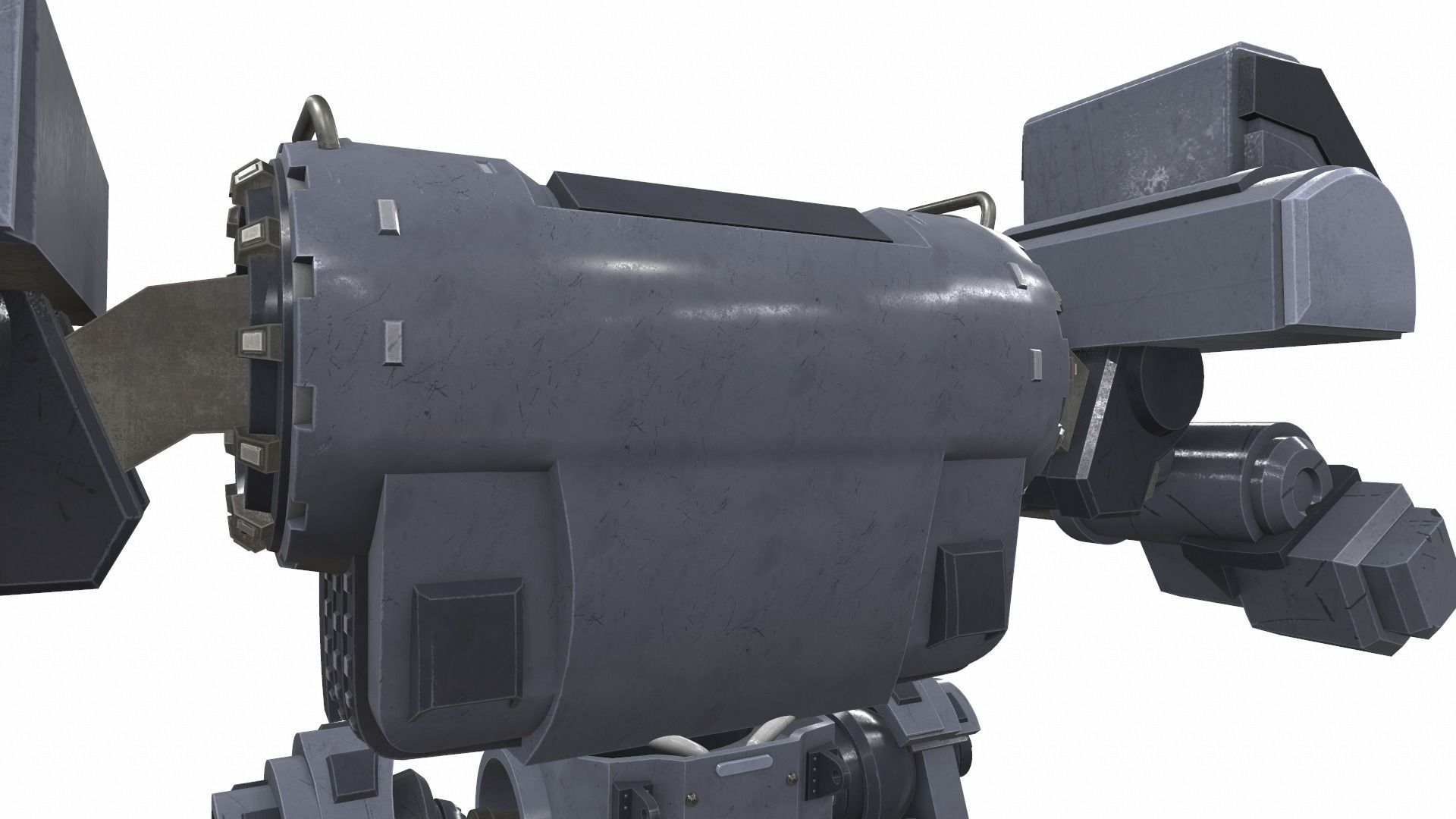 Battle mech robot piston 3B 3D model_11