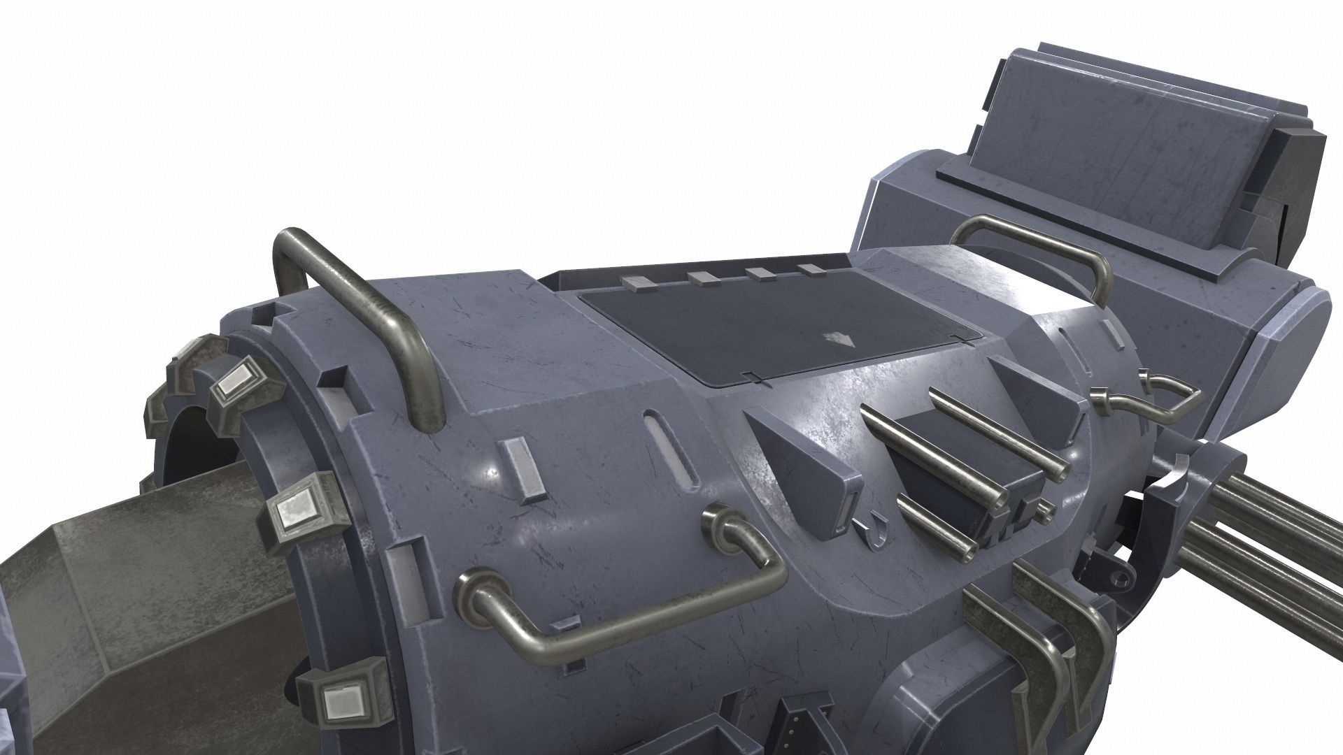 Battle mech robot piston 3B 3D model_14