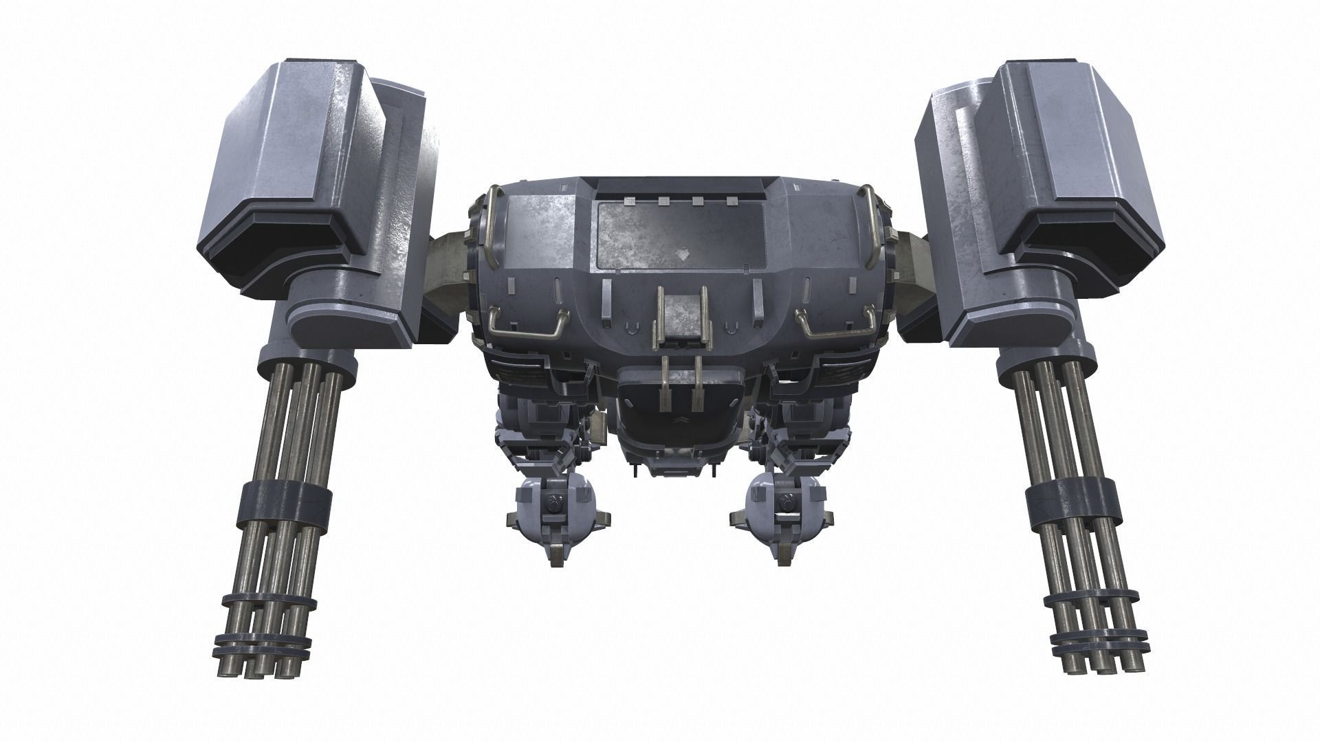 Battle mech robot piston 3B 3D model_5