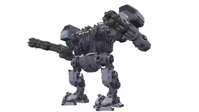 Battle mech robot piston 3B