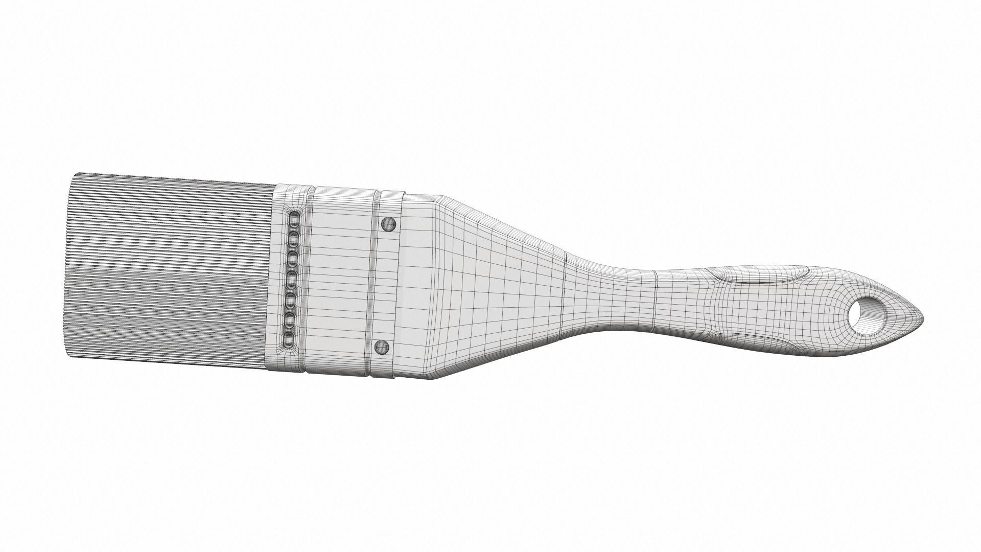 Paint brush 2 colect 3D model_9