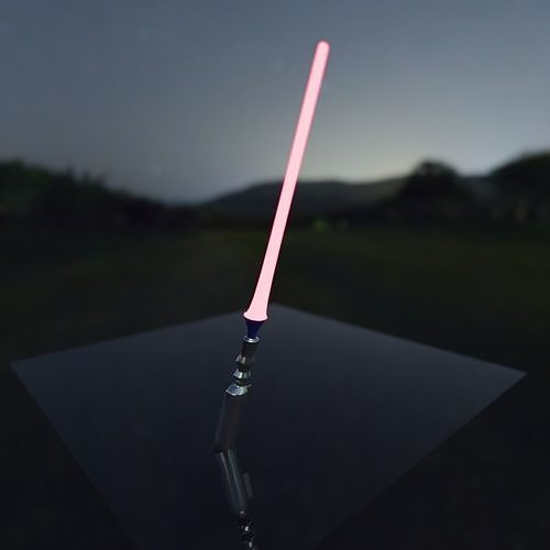 Lightsaber star wars light saber at night Free 3D model