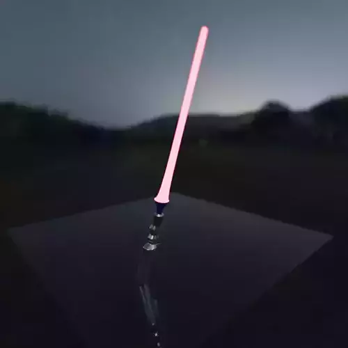 Lightsaber star wars light saber at night Free 3D model