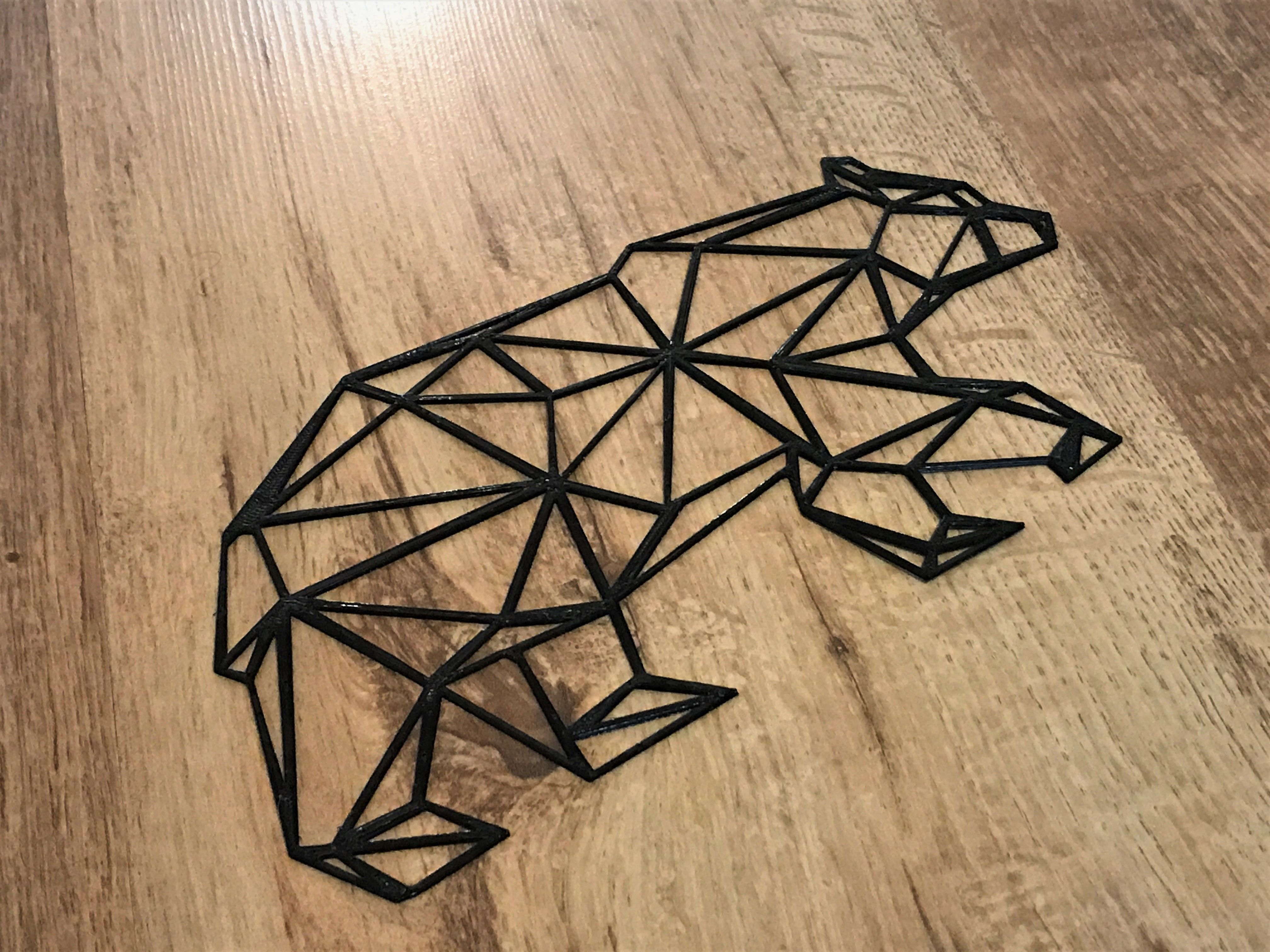 Bear - Geometric Shapes 3D print model_3
