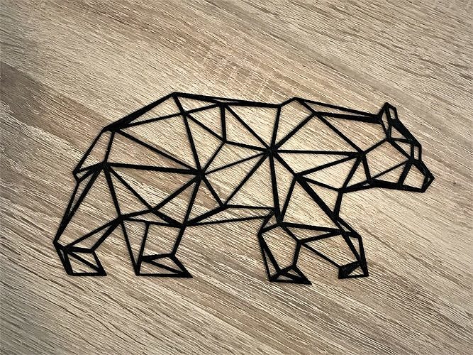 Bear - Geometric Shapes 3D print model