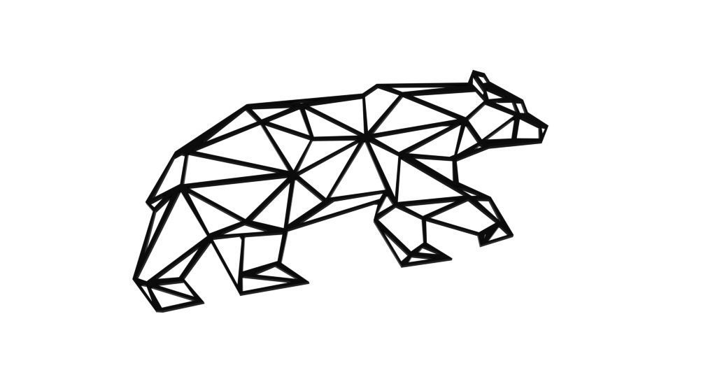 Bear - Geometric Shapes 3D print model_2