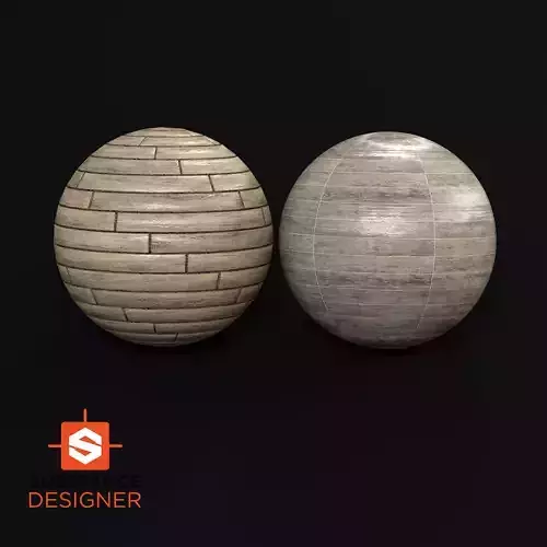 Wood Floor and Porcelain Tile