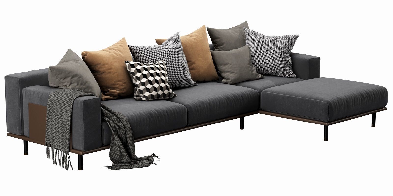 Meridiani TIMOTHY KUOIO chaise lounge 3D model_11