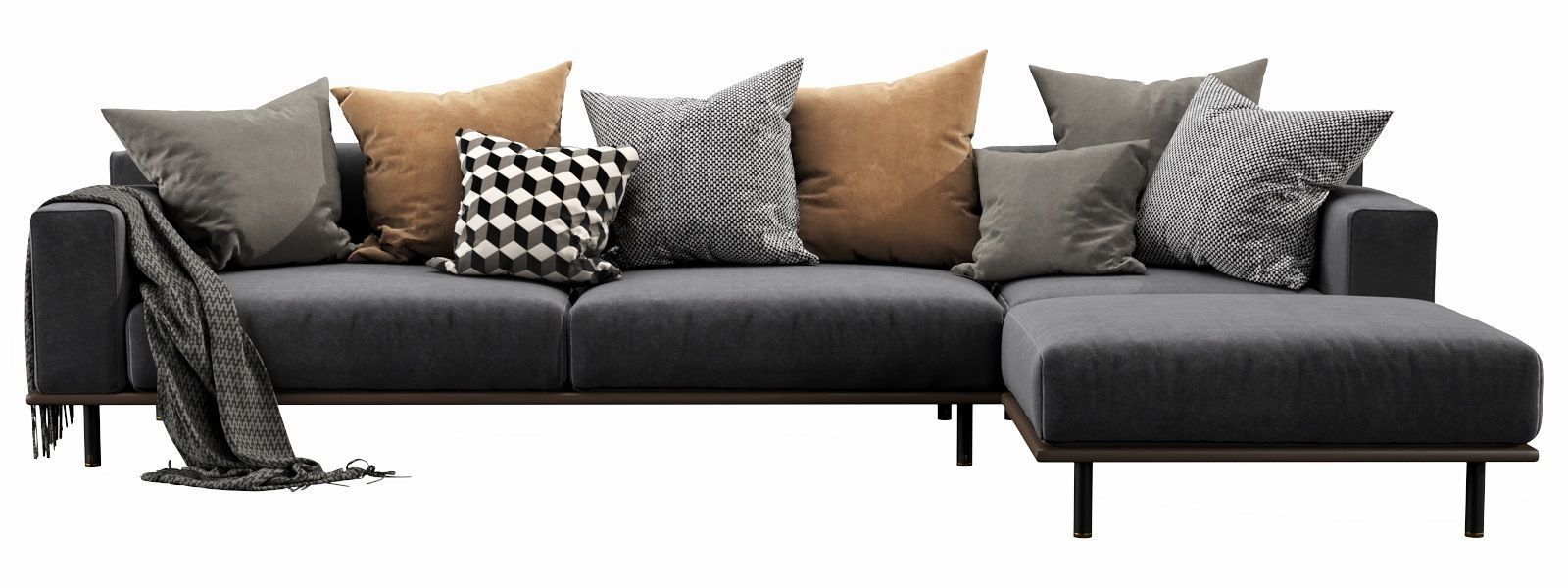 Meridiani TIMOTHY KUOIO chaise lounge 3D model_5