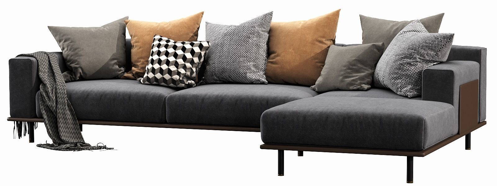 Meridiani TIMOTHY KUOIO chaise lounge 3D model_7