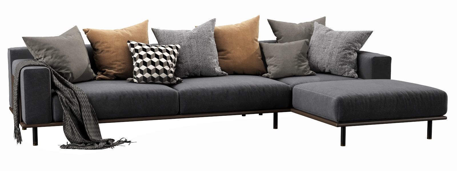 Meridiani TIMOTHY KUOIO chaise lounge 3D model_6