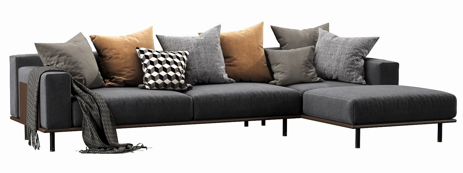 Meridiani TIMOTHY KUOIO chaise lounge 3D model_12