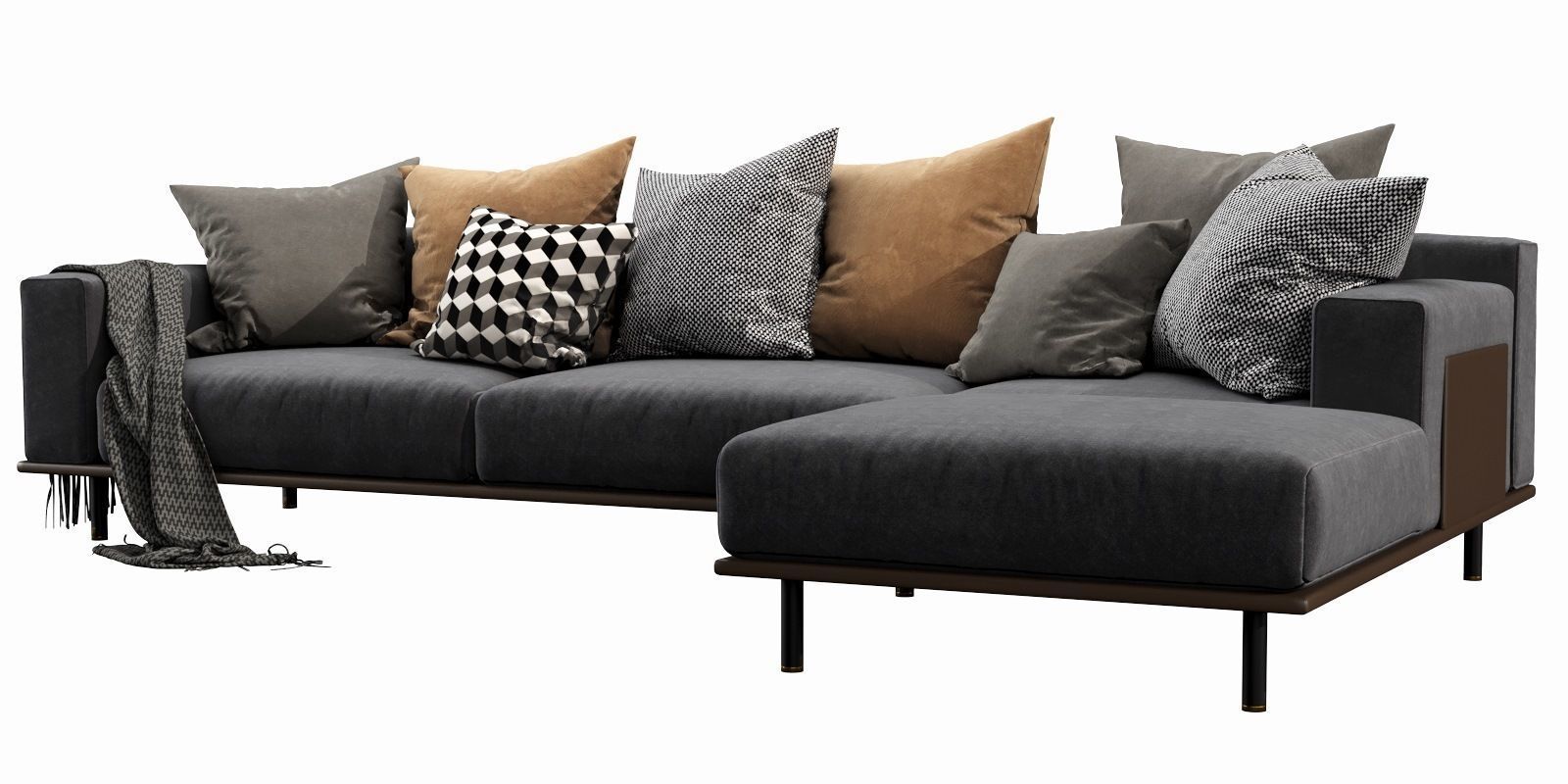 Meridiani TIMOTHY KUOIO chaise lounge 3D model_8