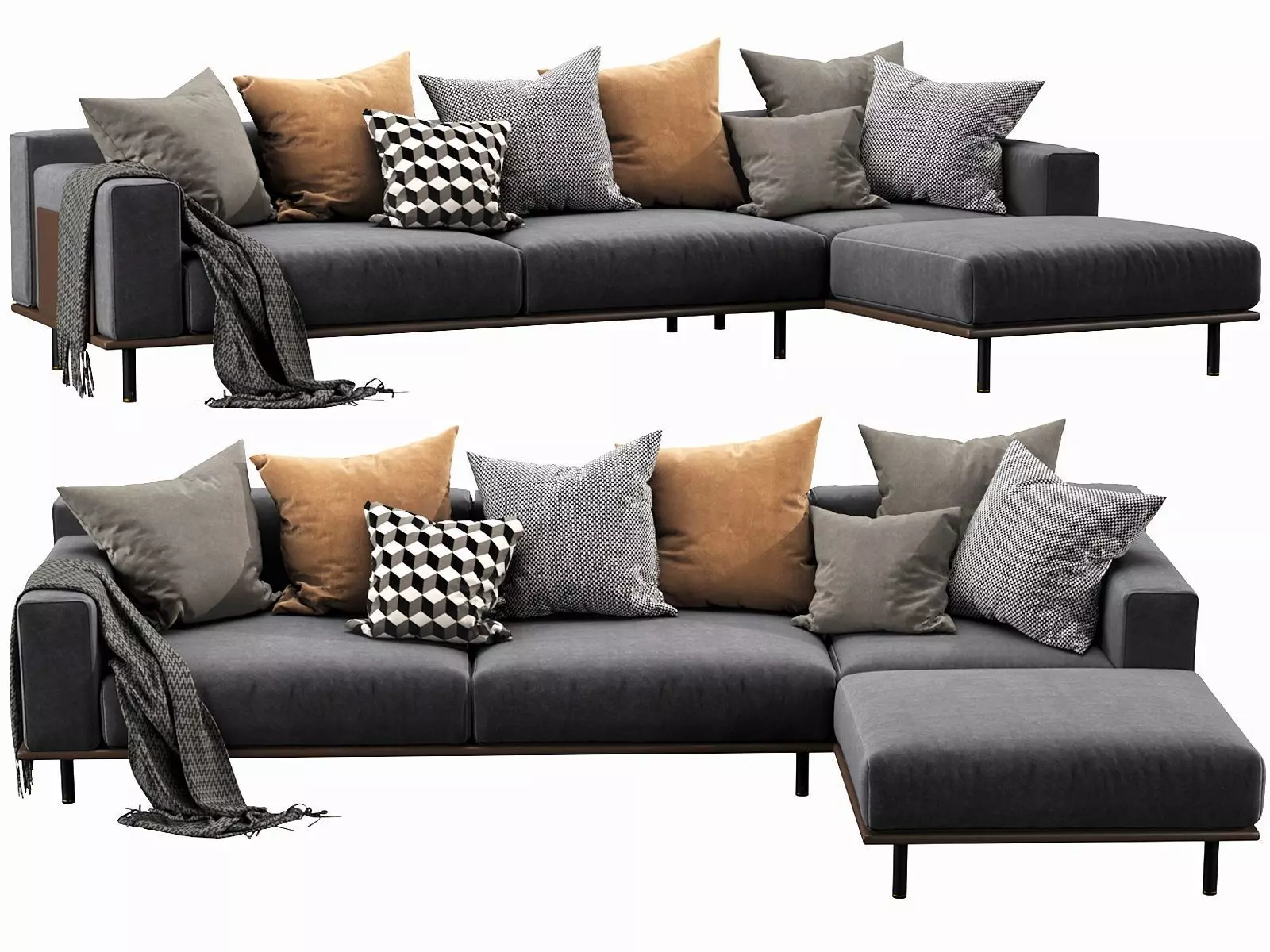 Meridiani TIMOTHY KUOIO chaise lounge 3D model_0