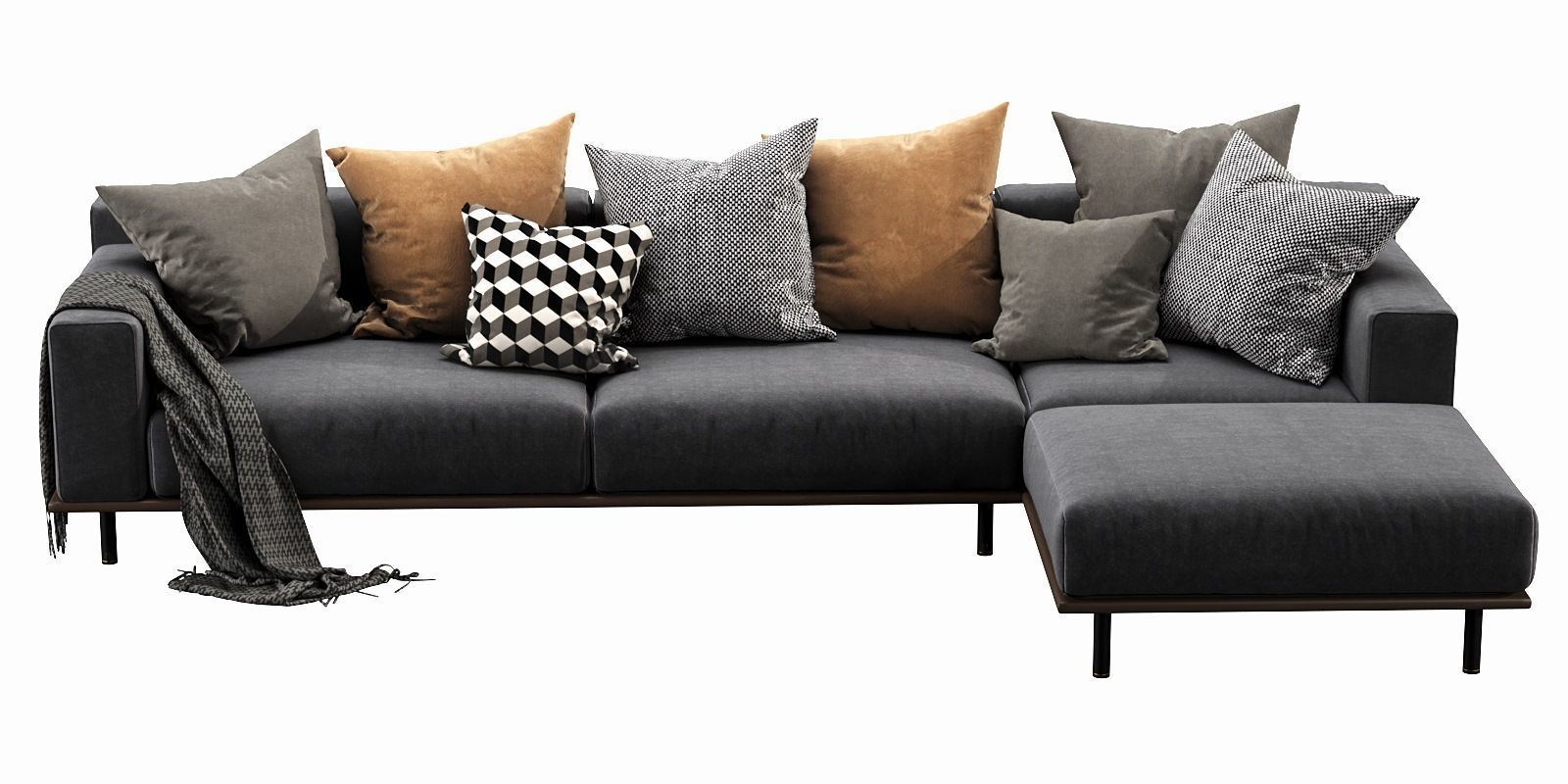 Meridiani TIMOTHY KUOIO chaise lounge 3D model_15