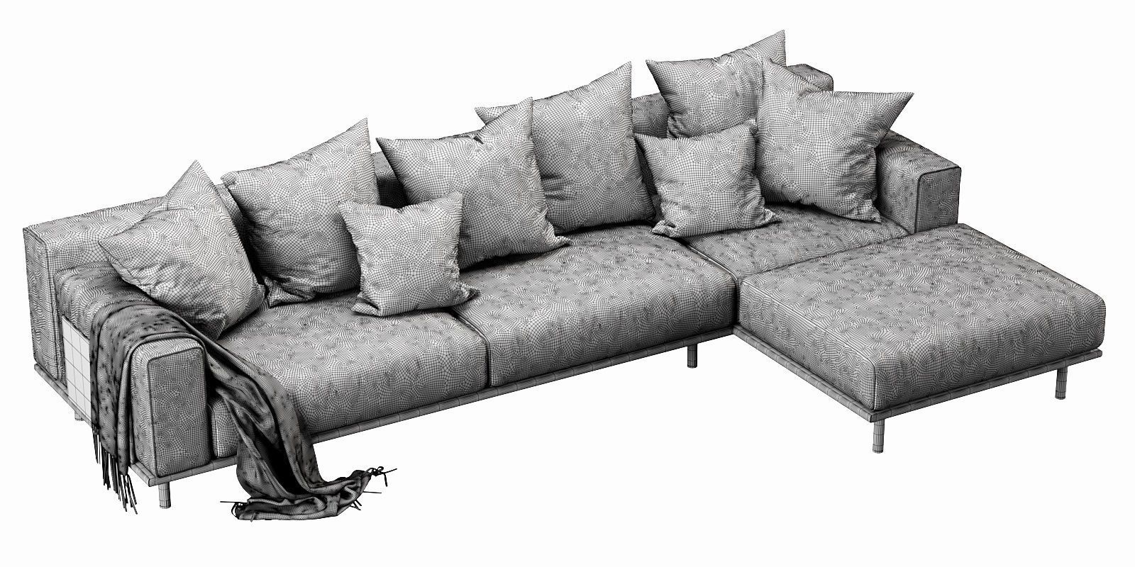 Meridiani TIMOTHY KUOIO chaise lounge 3D model_16