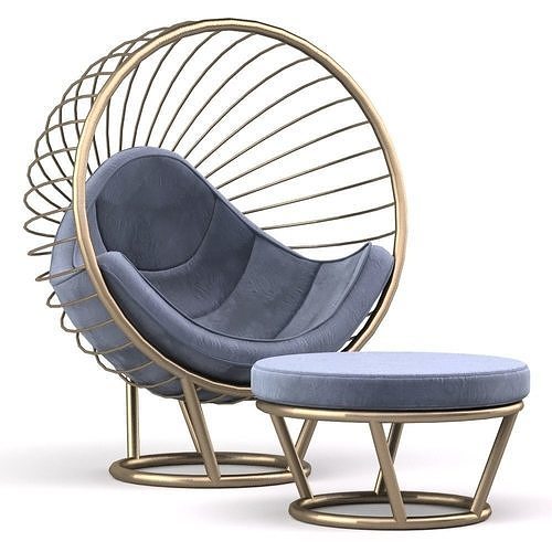 Hanging chair  Low-poly 3D model